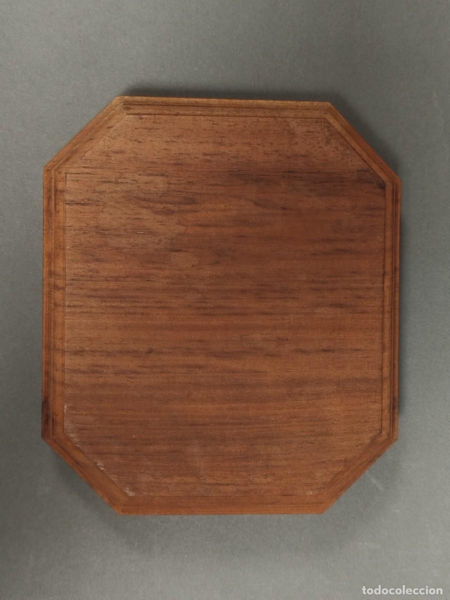 Vintage: BASE OCTOGONAL DE MADERA BARNIZADA O SIN BARNIZAR - Foto 7