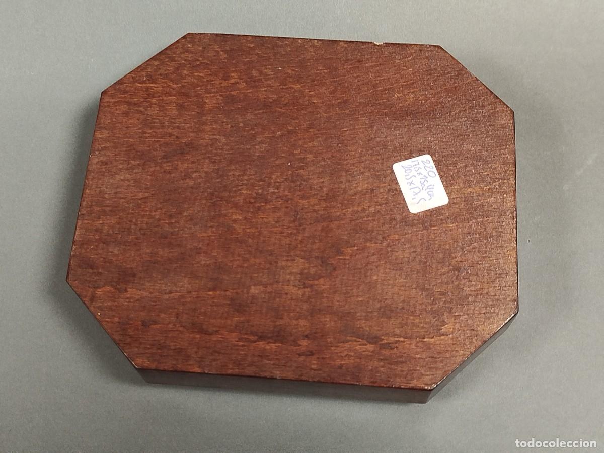Vintage: BASE OCTOGONAL DE MADERA BARNIZADA O SIN BARNIZAR - Foto 8