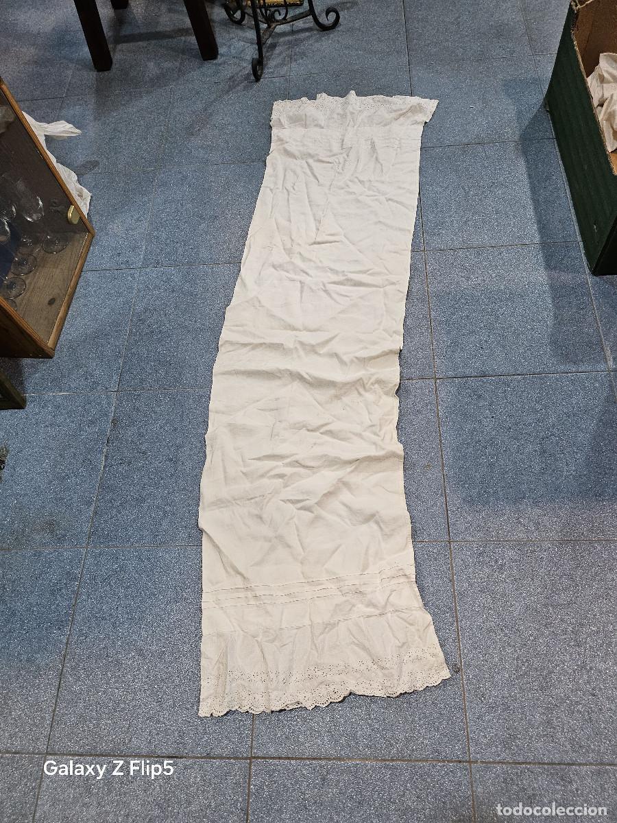 Vintage: funda de almohada en hilo y visillo - Foto 1