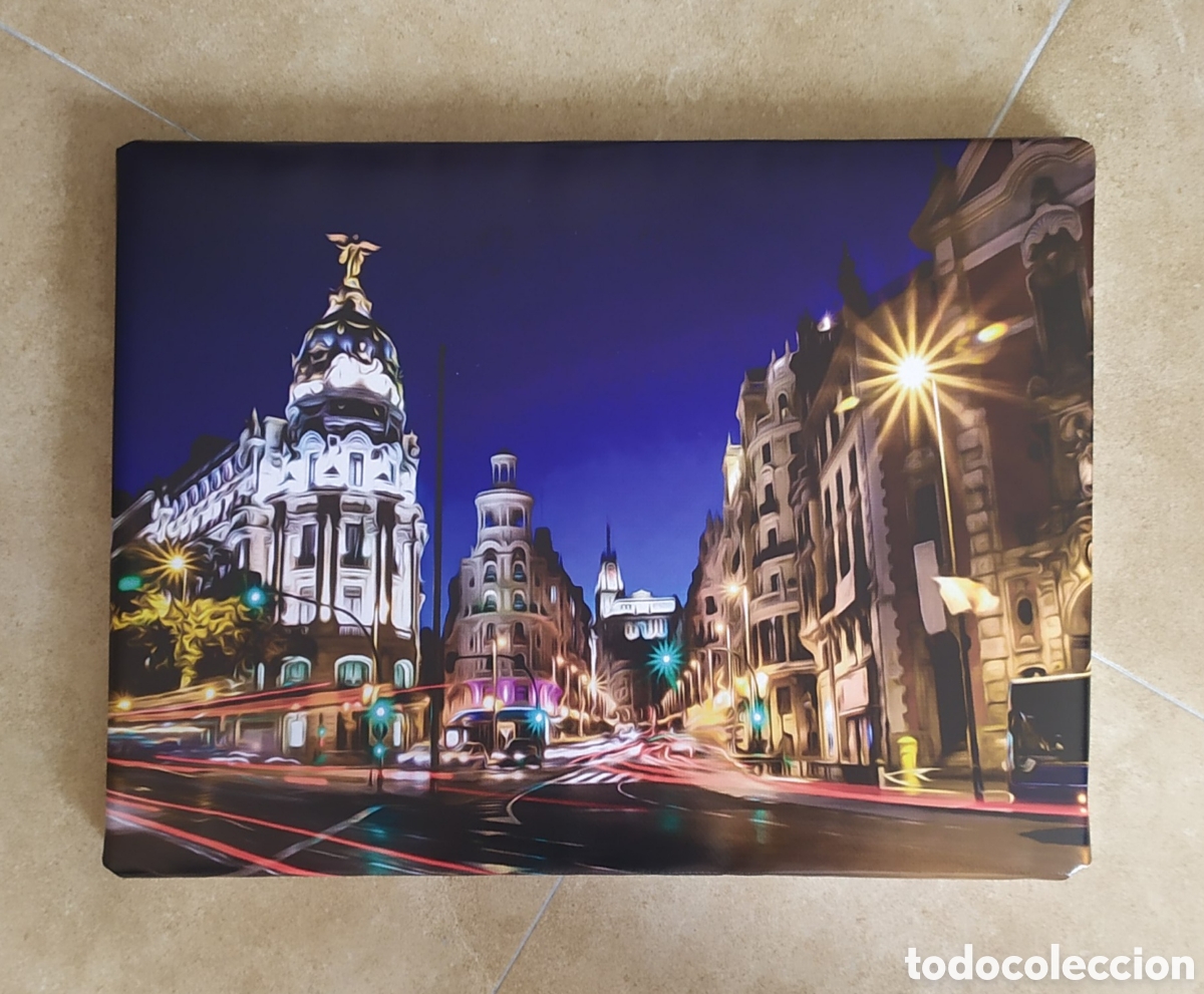 Vintage: Cuadro cartel postal MADRID - Foto 1