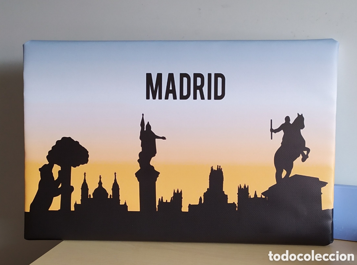 Vintage: Cuadro cartel MADRID siluetas - Foto 1