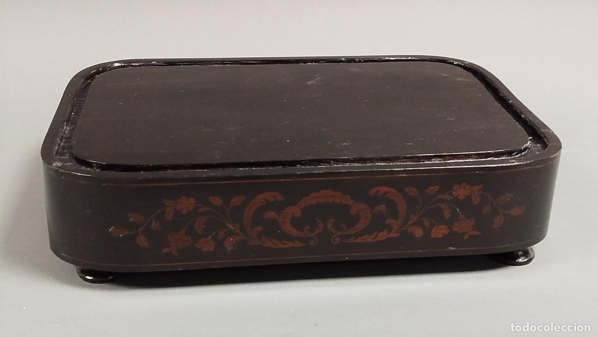Vintage: PEANA DE MADERA CON MARQUETERIA - Foto 5