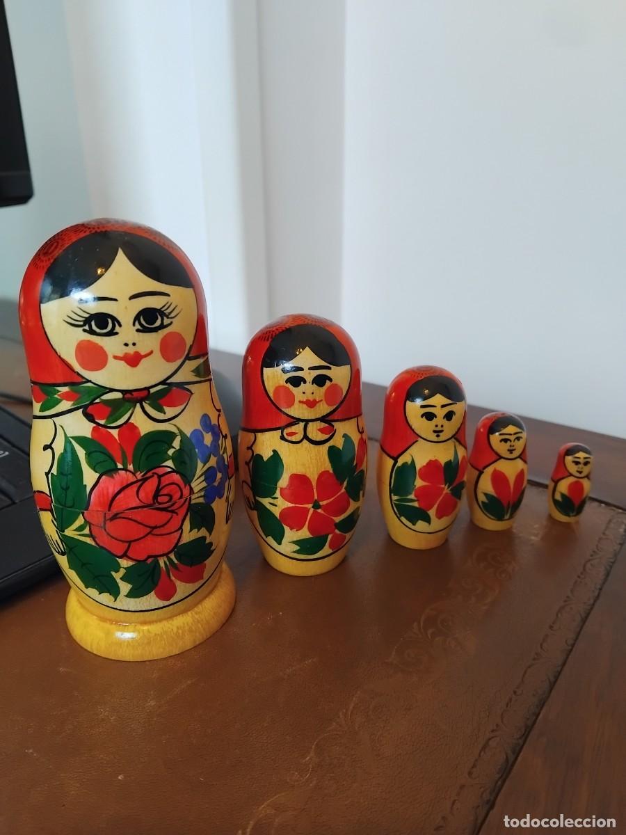 Vintage: MATRIOSKA RUSA 5 MU&Ntilde;ECAS - Foto 2