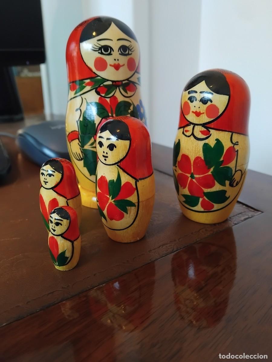 Vintage: MATRIOSKA RUSA 5 MU&Ntilde;ECAS - Foto 3