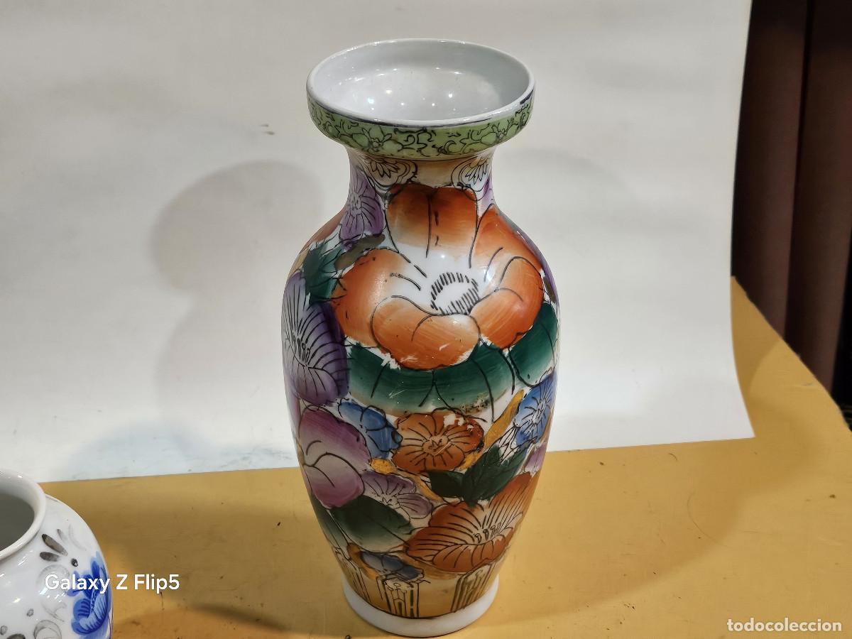 Vintage: jarron de porcelana oriental - Foto 1