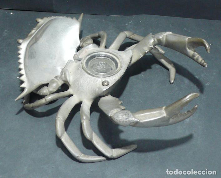 Vintage: CANGREJO TINTERO EN METAL - Foto 2
