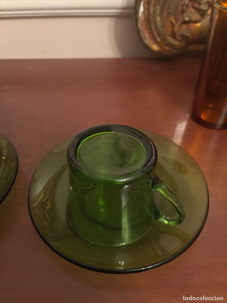 Vintage: Pareja de tazas Duralex verde - Foto 4