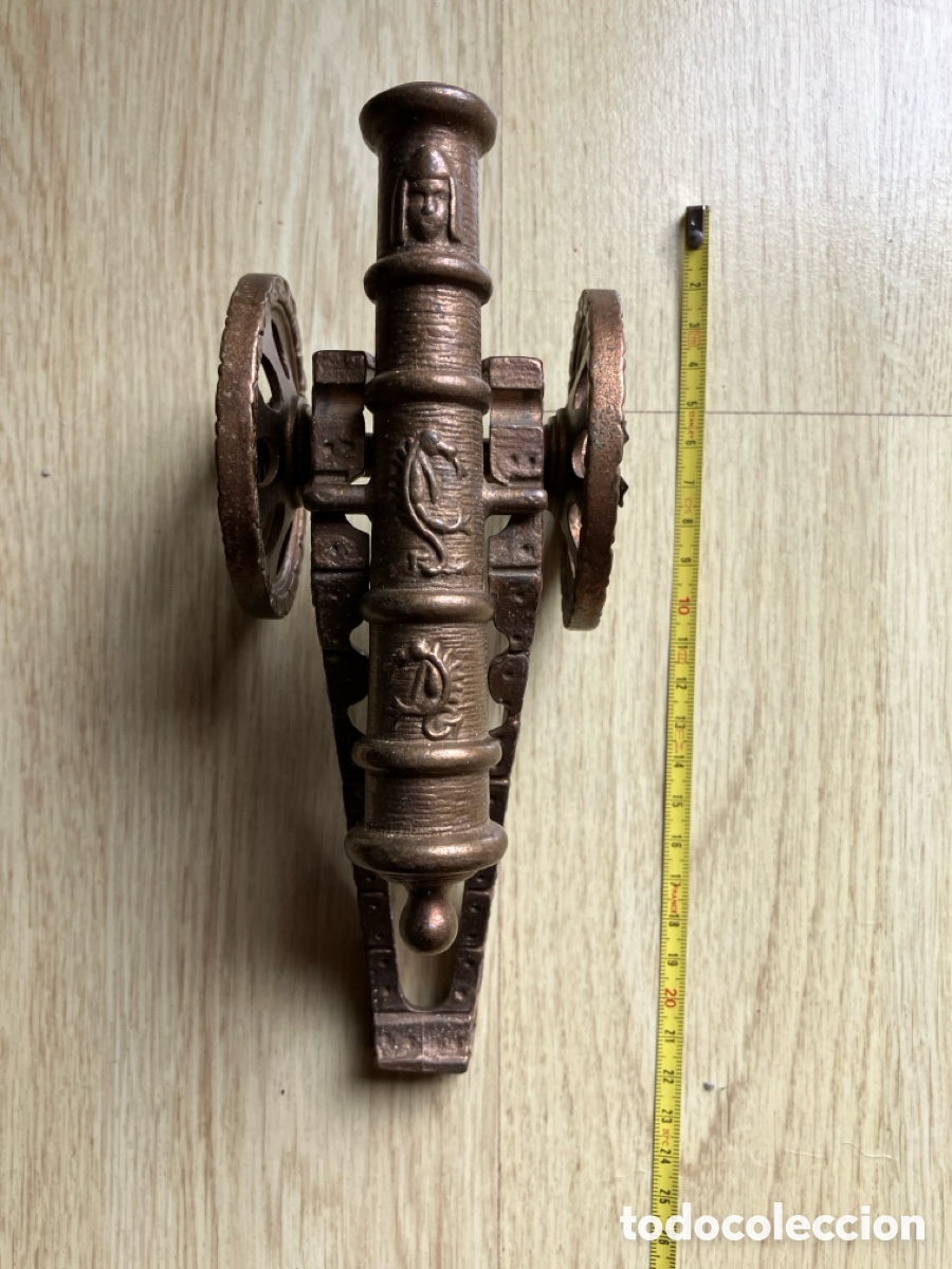 Vintage: Reproducci&oacute;n ca&ntilde;&oacute;n de bronce. - Foto 3