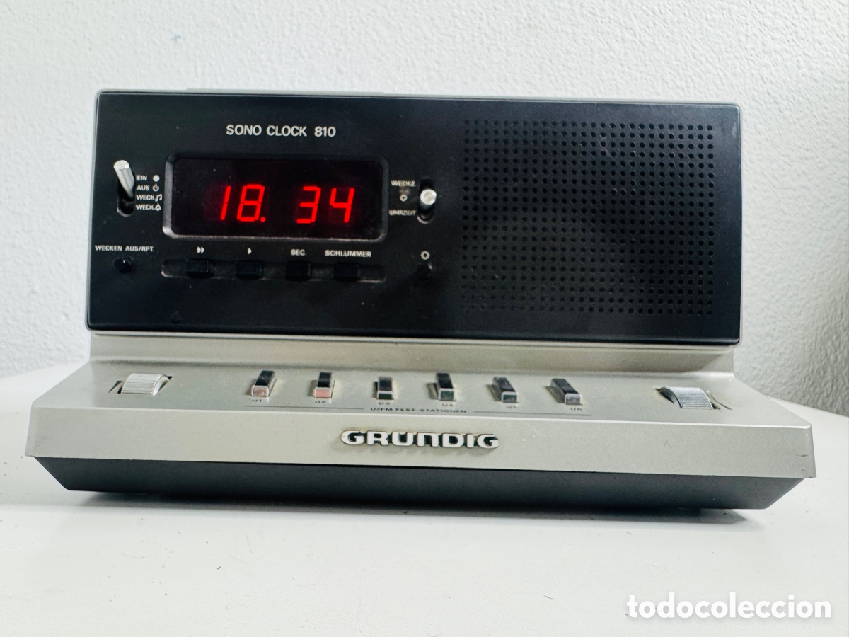 Vintage: Grundig Sono Clock 810 Space Age Design - Foto 2