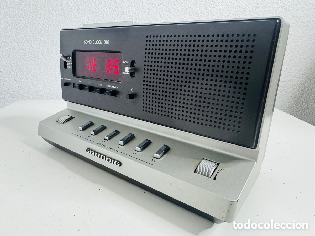 Vintage: Grundig Sono Clock 810 Space Age Design - Foto 5
