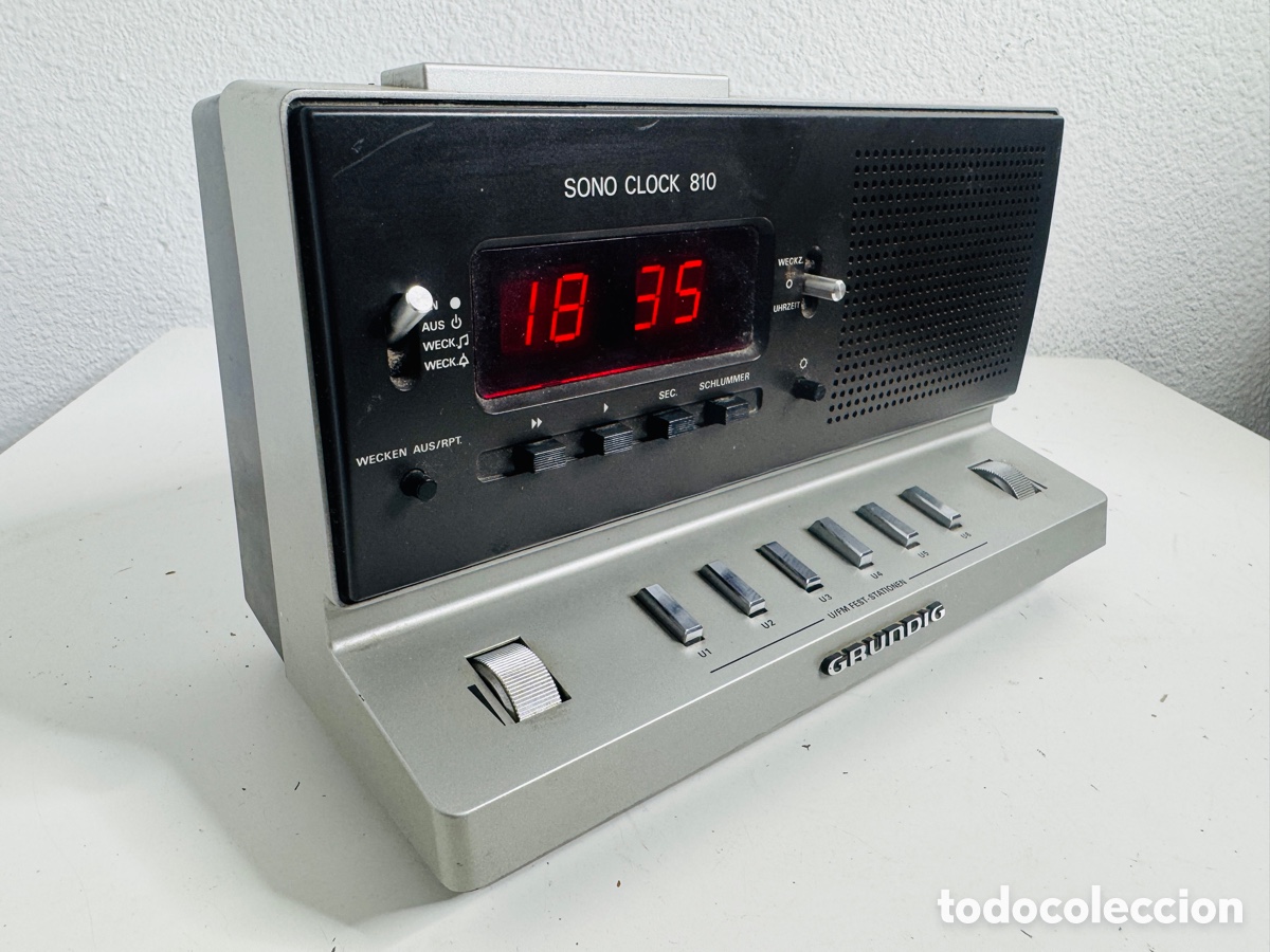 Vintage: Grundig Sono Clock 810 Space Age Design - Foto 6