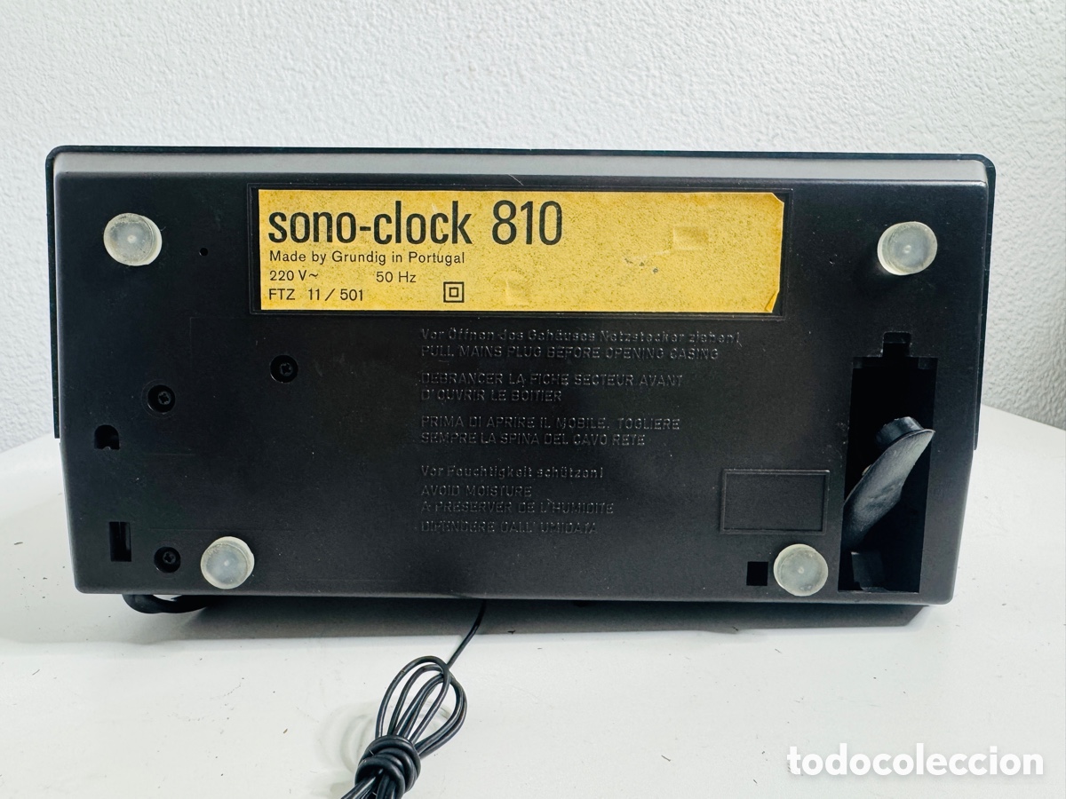 Vintage: Grundig Sono Clock 810 Space Age Design - Foto 10