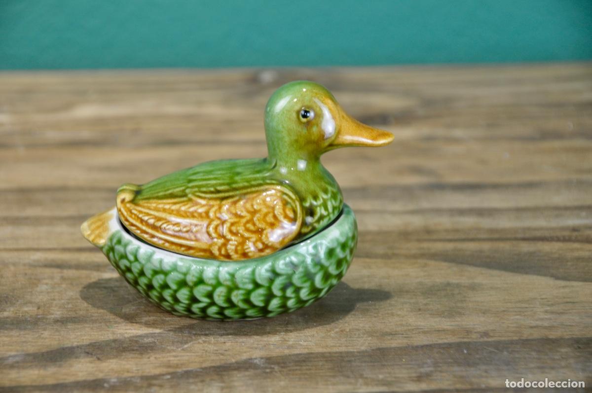 Vintage: Pato caja en verde y marr&oacute;n - Foto 2