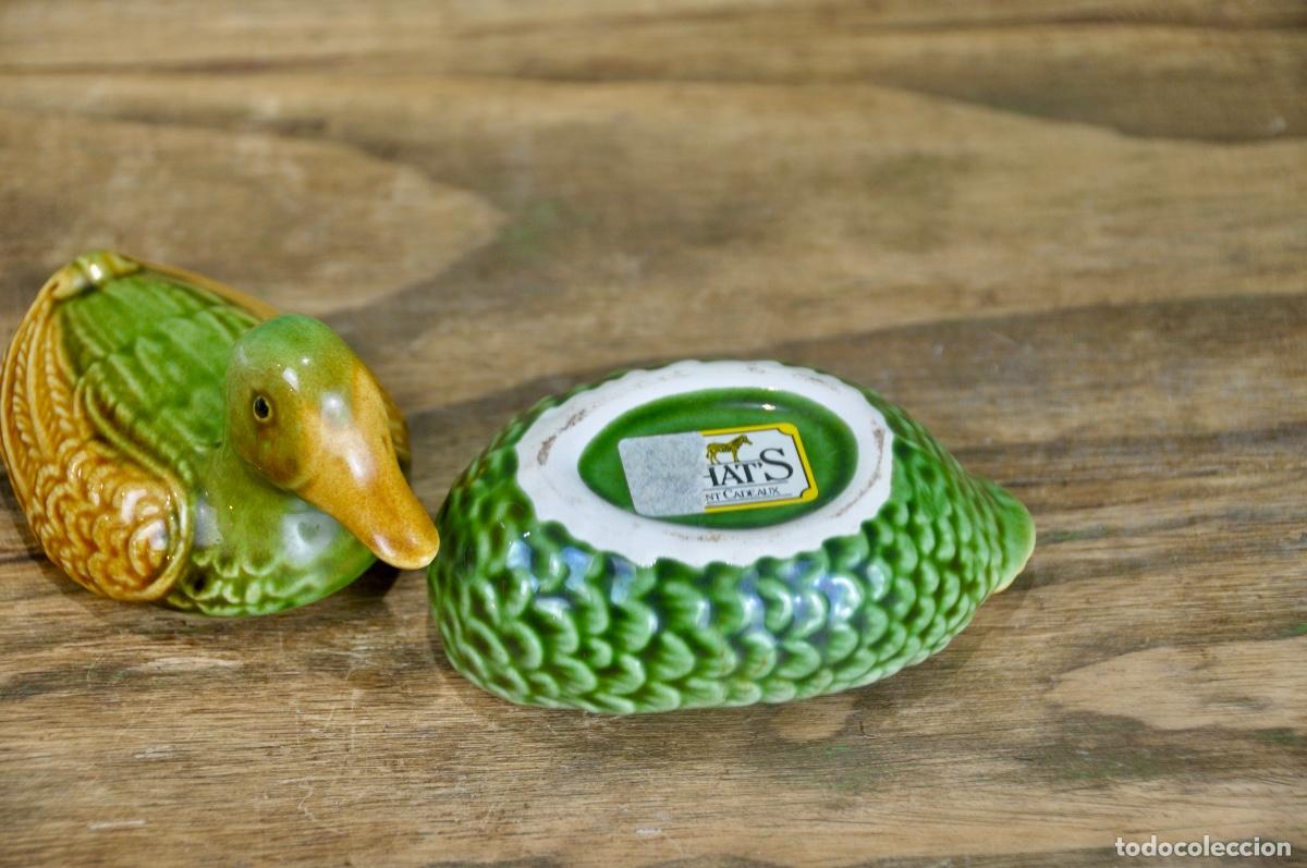 Vintage: Pato caja en verde y marr&oacute;n - Foto 4