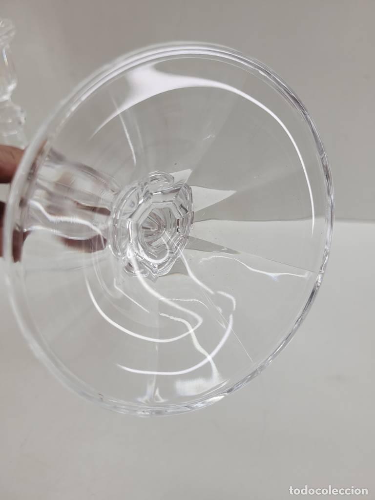 Vintage: 2 PORTAVELAS DE CRISTAL - Foto 7
