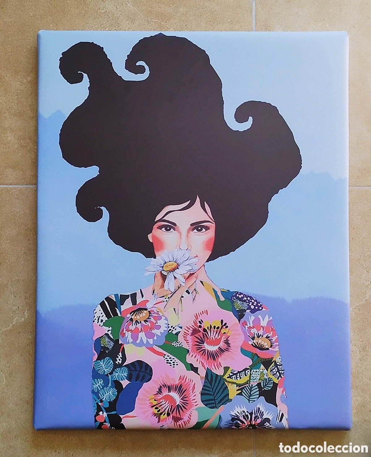 Vintage: Cuadro cartel ilustraci&oacute;n MUJER - Foto 1