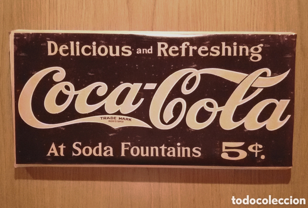Vintage: Cuadro cartel COCA COLA - Foto 1