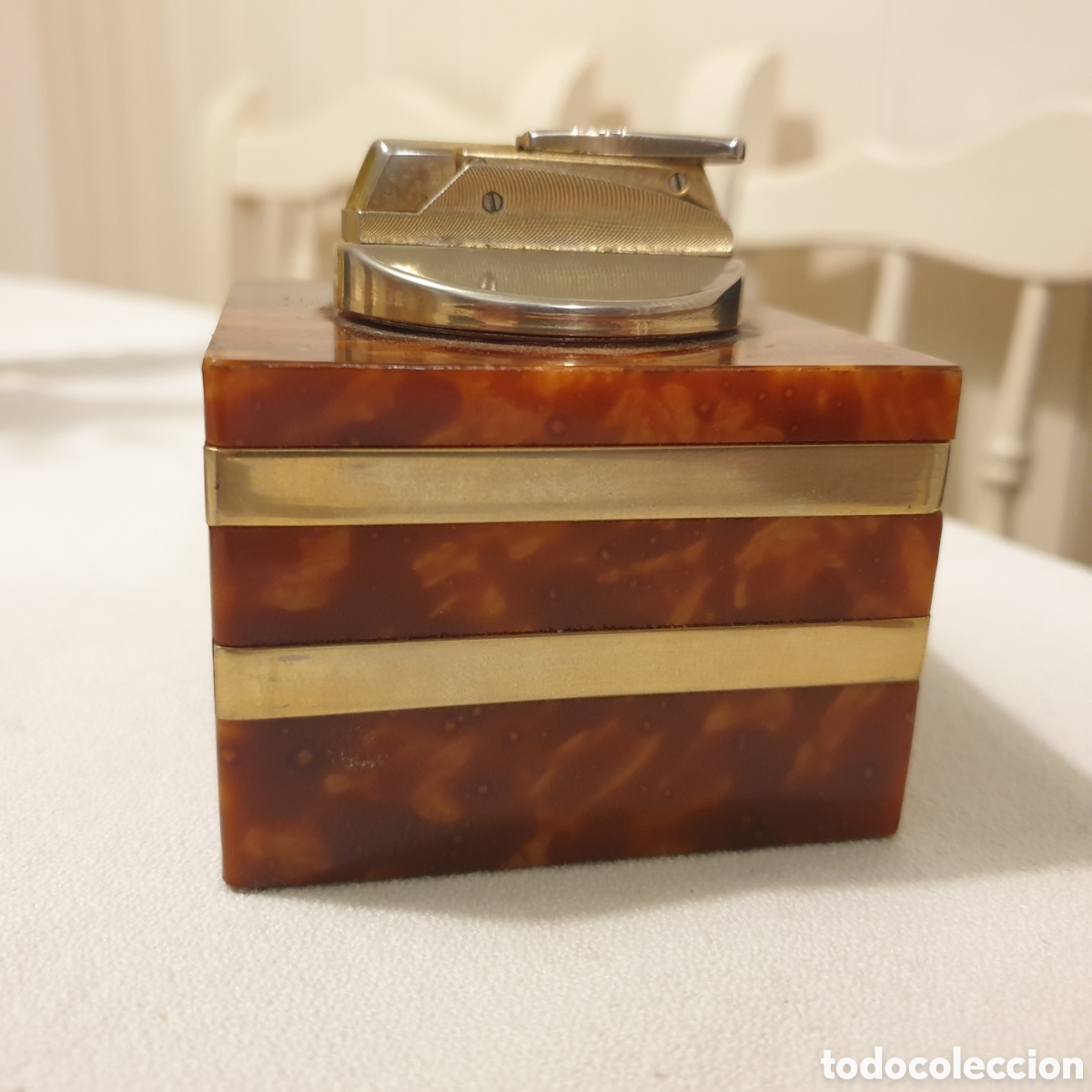 Vintage: Antiguo mechero de mesa - Foto 2