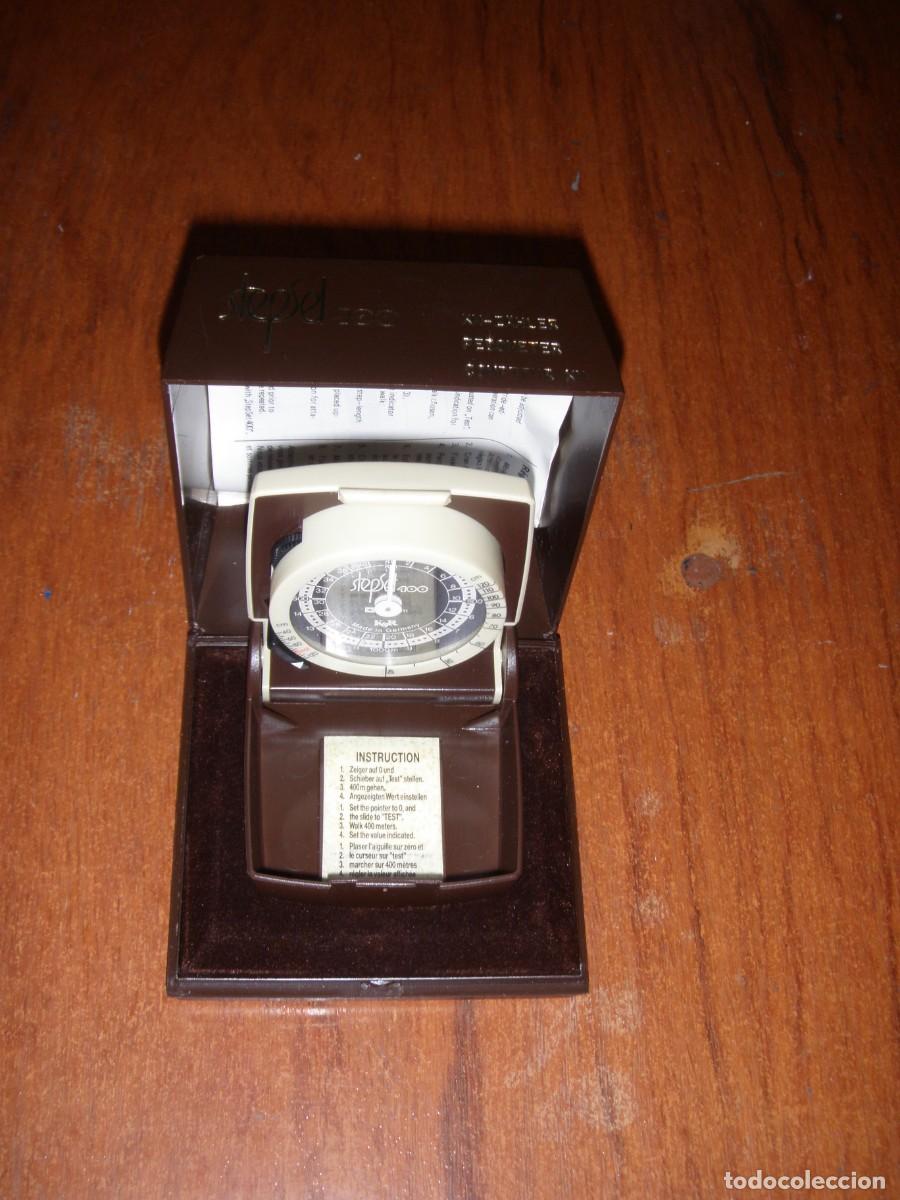 Vintage: PODOMETRO CUENTA PASOS STEPSET 400 COMO NUEVO - Foto 1