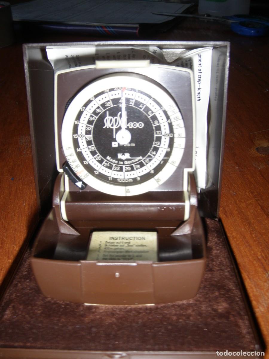 Vintage: PODOMETRO CUENTA PASOS STEPSET 400 COMO NUEVO - Foto 3