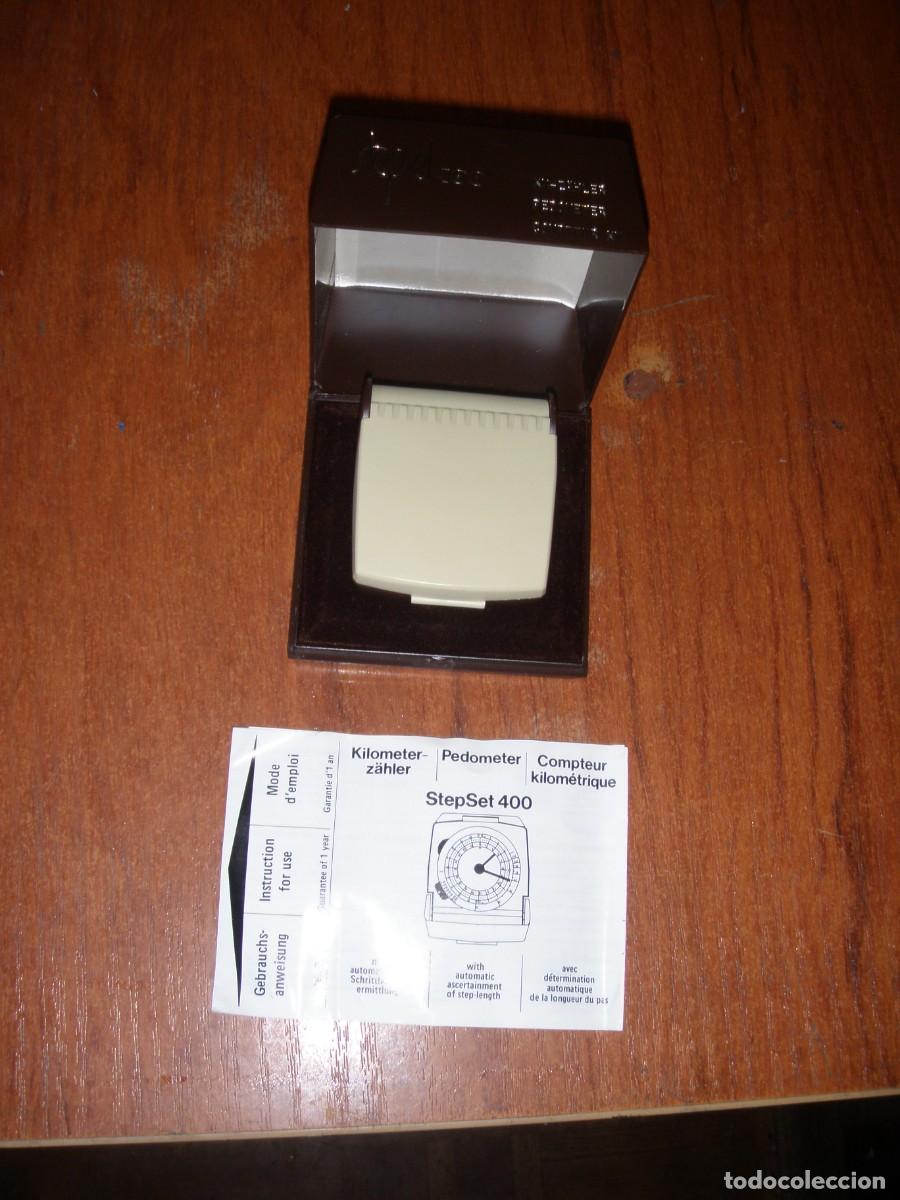 Vintage: PODOMETRO CUENTA PASOS STEPSET 400 COMO NUEVO - Foto 5