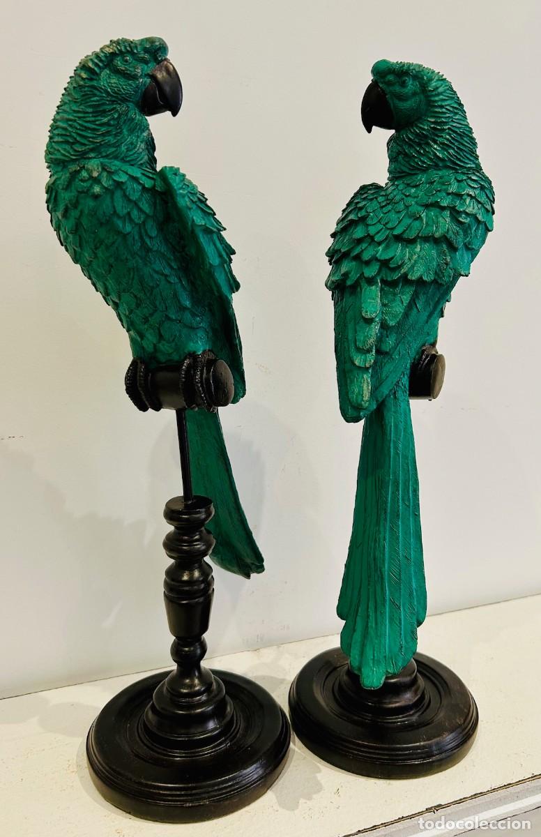 Vintage: Pareja de Loros Decorativos - Foto 2