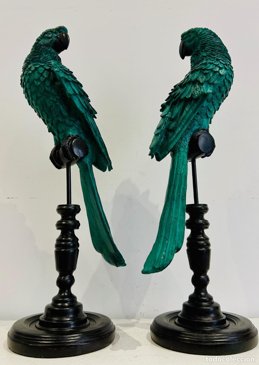 Vintage: Pareja de Loros Decorativos - Foto 4