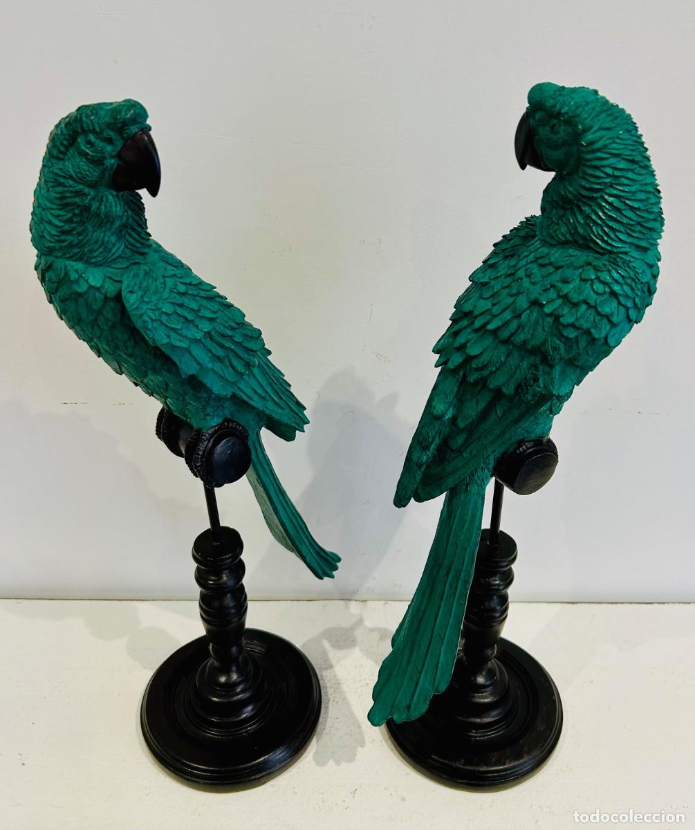 Vintage: Pareja de Loros Decorativos - Foto 5