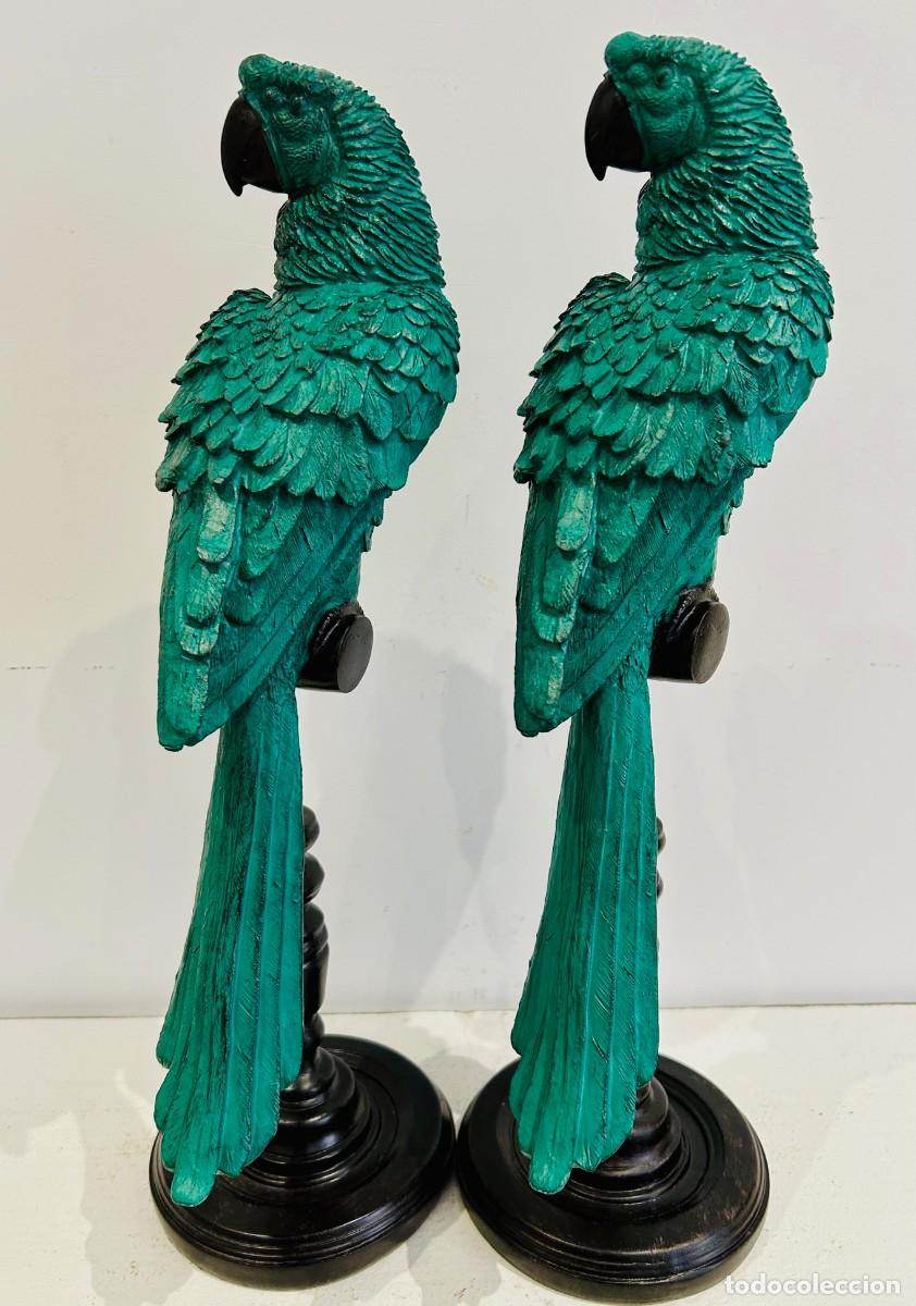 Vintage: Pareja de Loros Decorativos - Foto 6