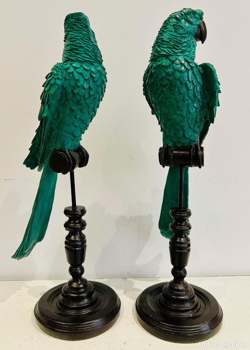Vintage: Pareja de Loros Decorativos - Foto 7