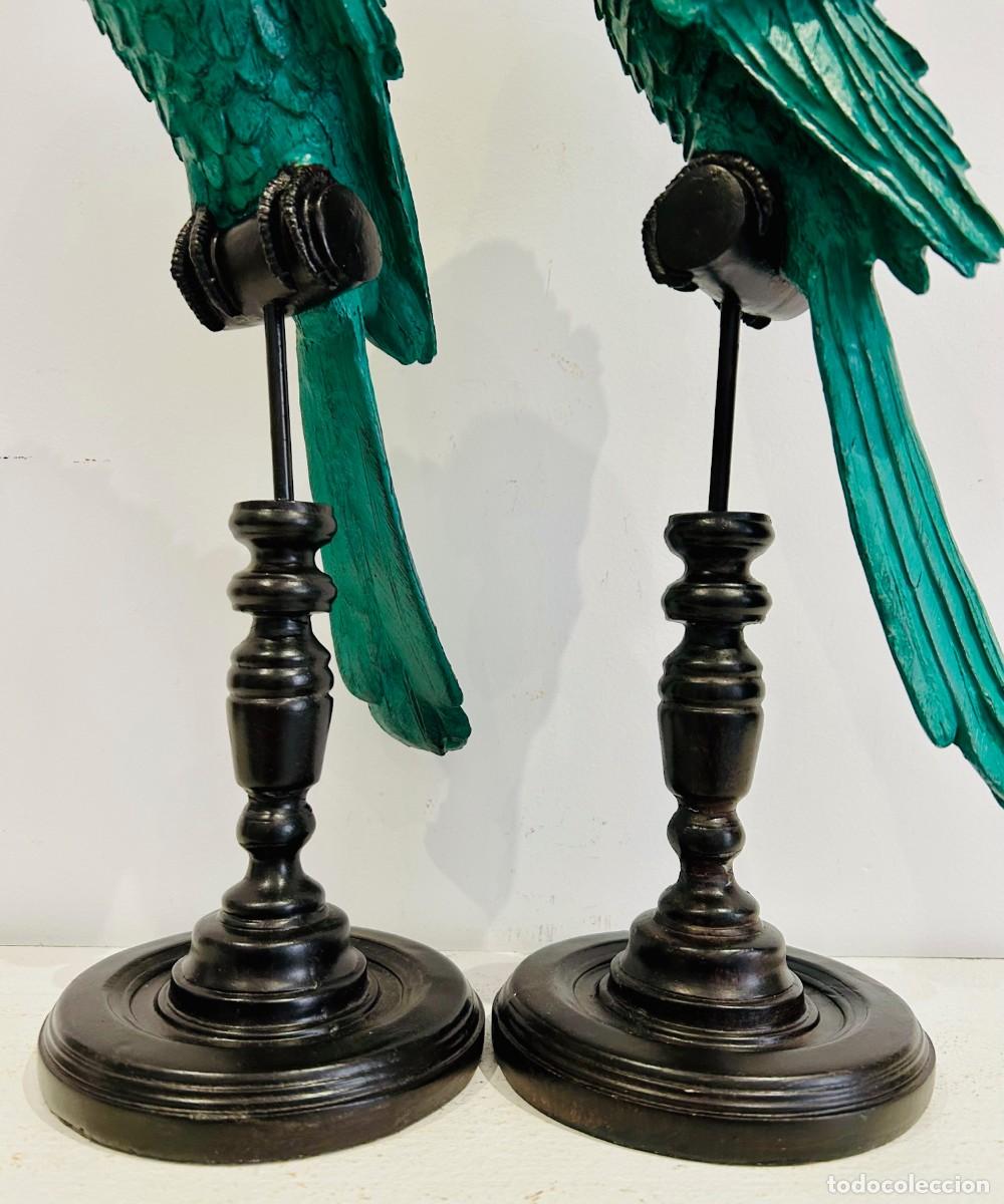 Vintage: Pareja de Loros Decorativos - Foto 9