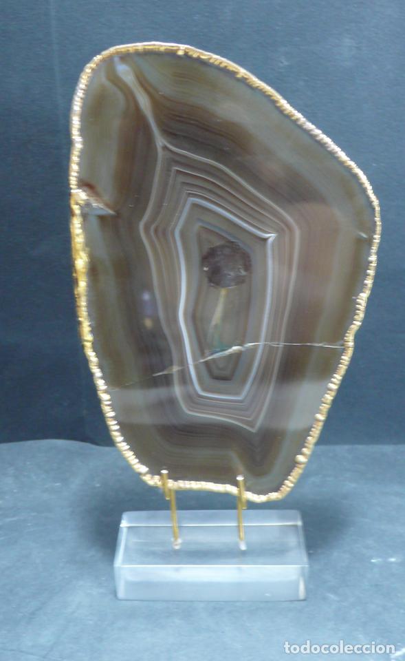 Vintage: PIEDRA CON BORDE DORADO - Foto 1