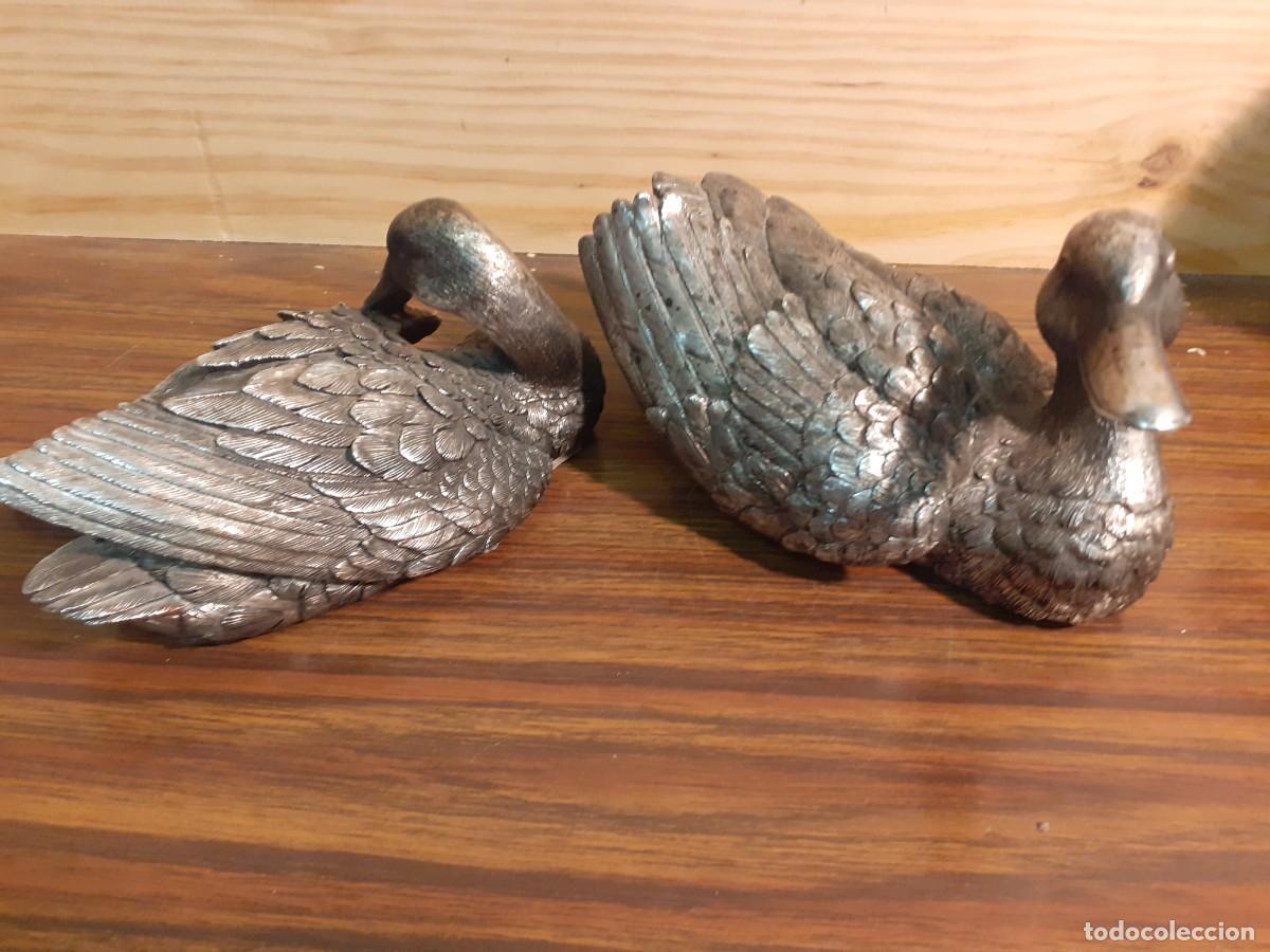 Vintage: Pareja de figuras de patos - Foto 2