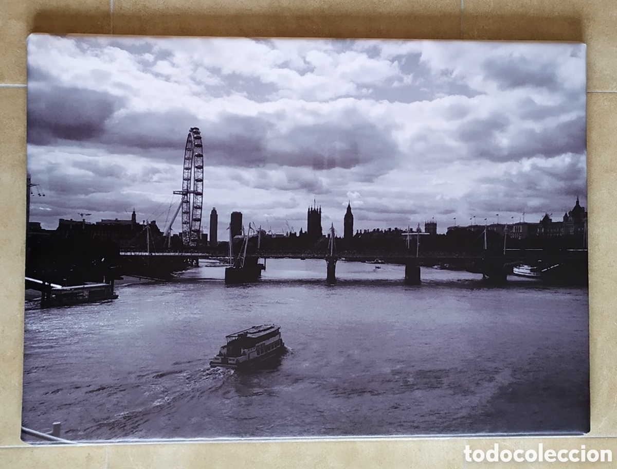 Vintage: Cuadro cartel postal LONDRES - Foto 1