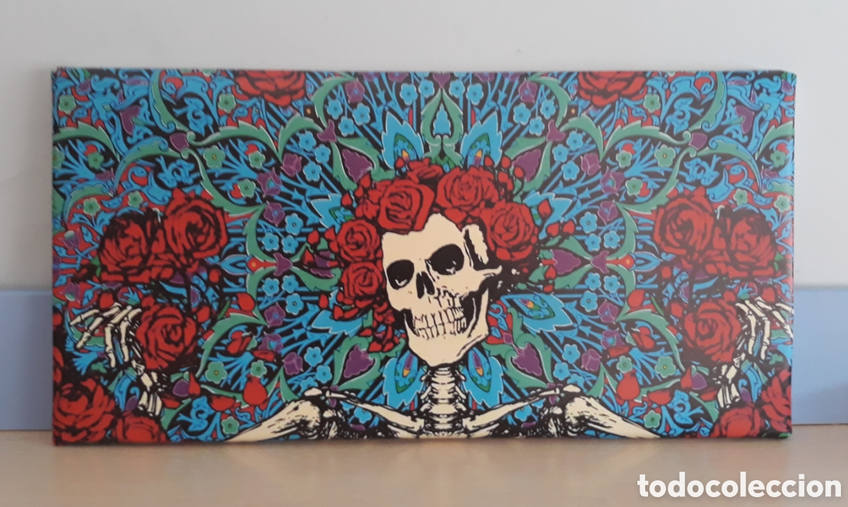 Vintage: Cuadro cartel ESQUELETO y ROSAS - Foto 1