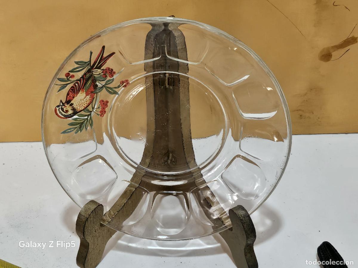 Vintage: peque&ntilde;o plato de cristal - Foto 1