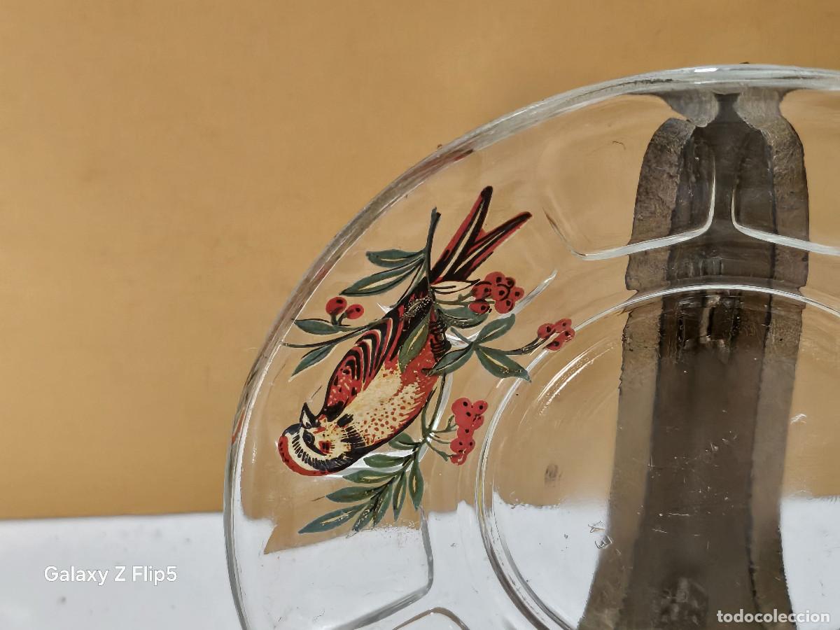 Vintage: peque&ntilde;o plato de cristal - Foto 2