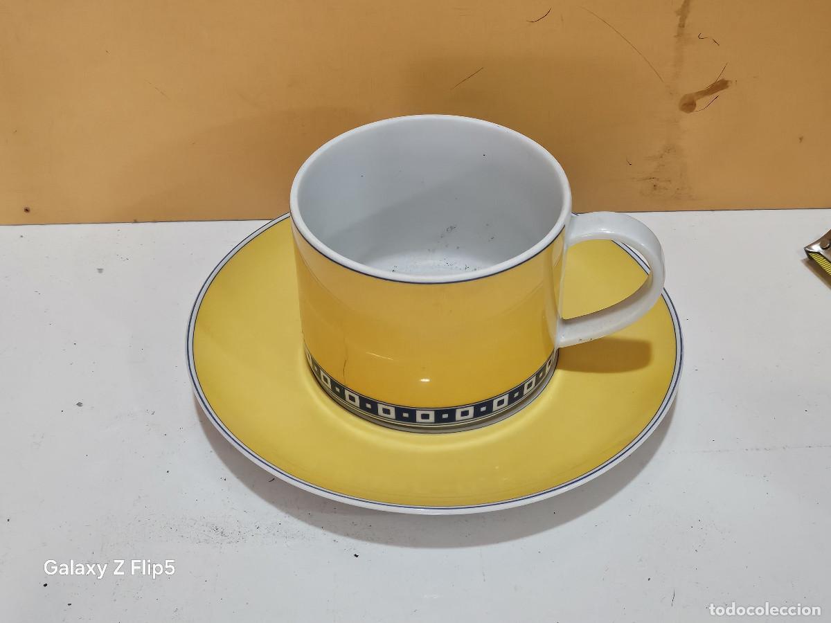Vintage: tazon y plato de porcelana - Foto 1