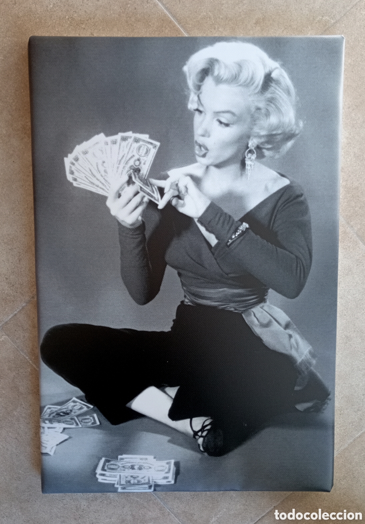 Vintage: Cuadro cartel MARILYN cartas - Foto 1