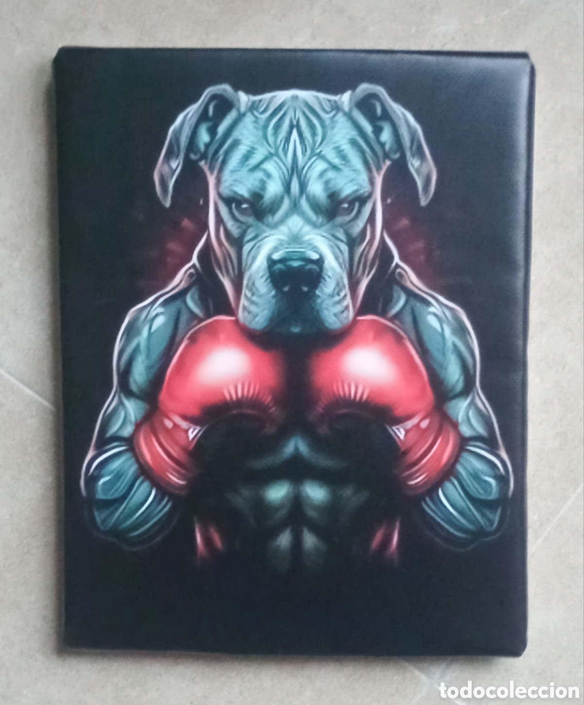 Vintage: Cuadro cartel PERRO boxeo - Foto 1