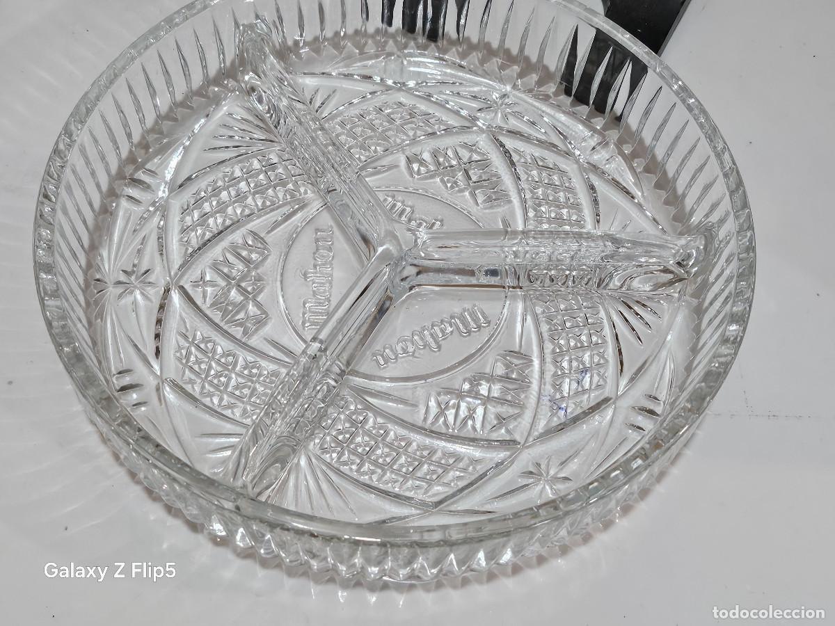 Vintage: bandeja de cristal de frutos secos - Foto 2