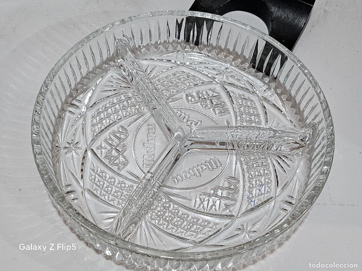 Vintage: bandeja de cristal de frutos secos - Foto 3