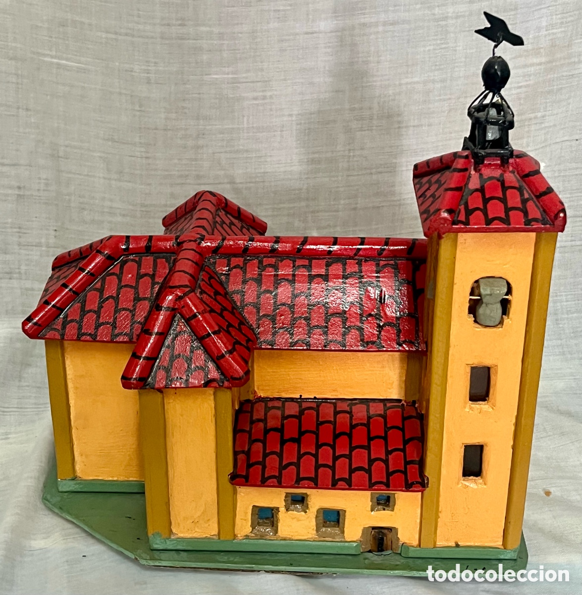 Vintage: IGLESIA ARTESANAL EN MADERA - Foto 10