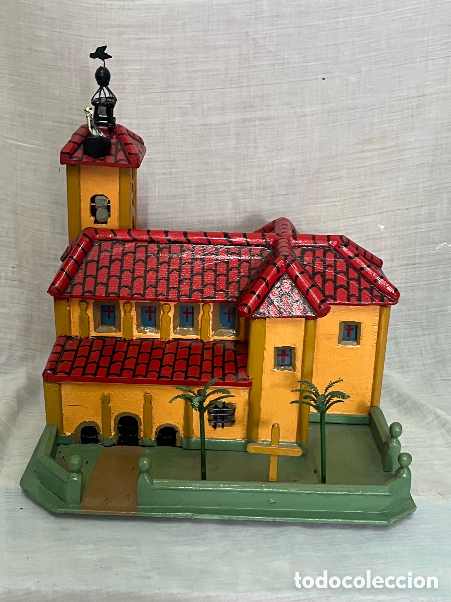 Vintage: IGLESIA ARTESANAL EN MADERA - Foto 18