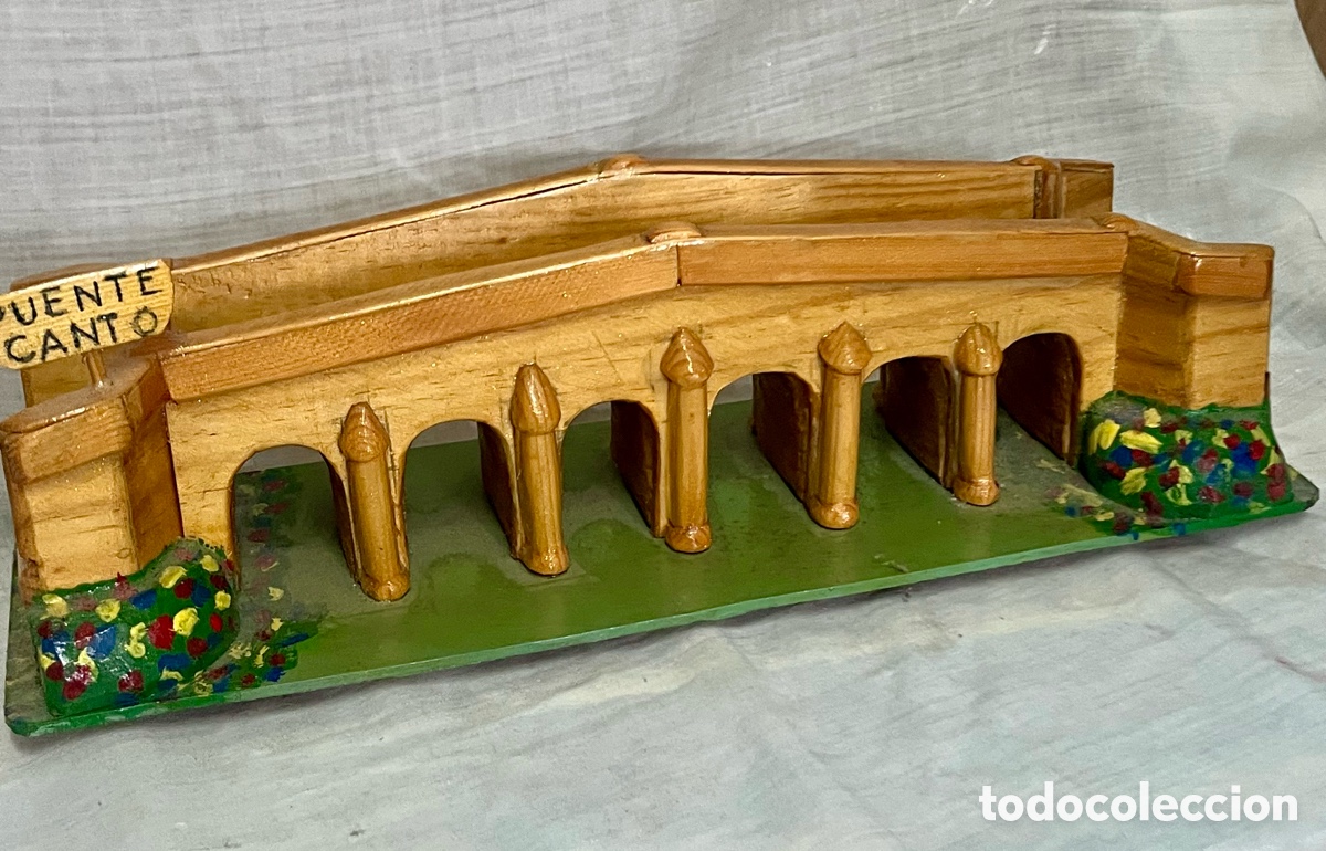 Vintage: PUENTE DEL CANTO ARTESANAL MADERA - Foto 5