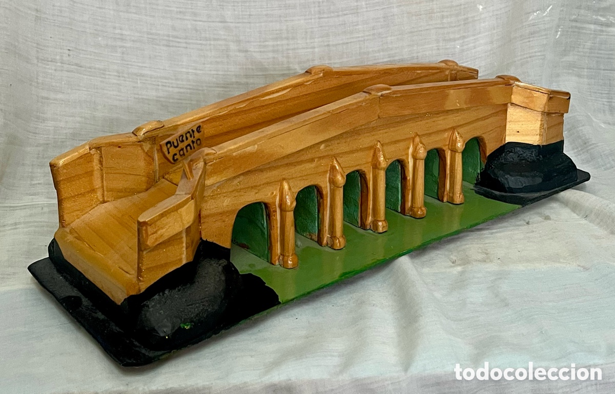 Vintage: PUENTE CANTO ARTESANAL MADERA - Foto 1