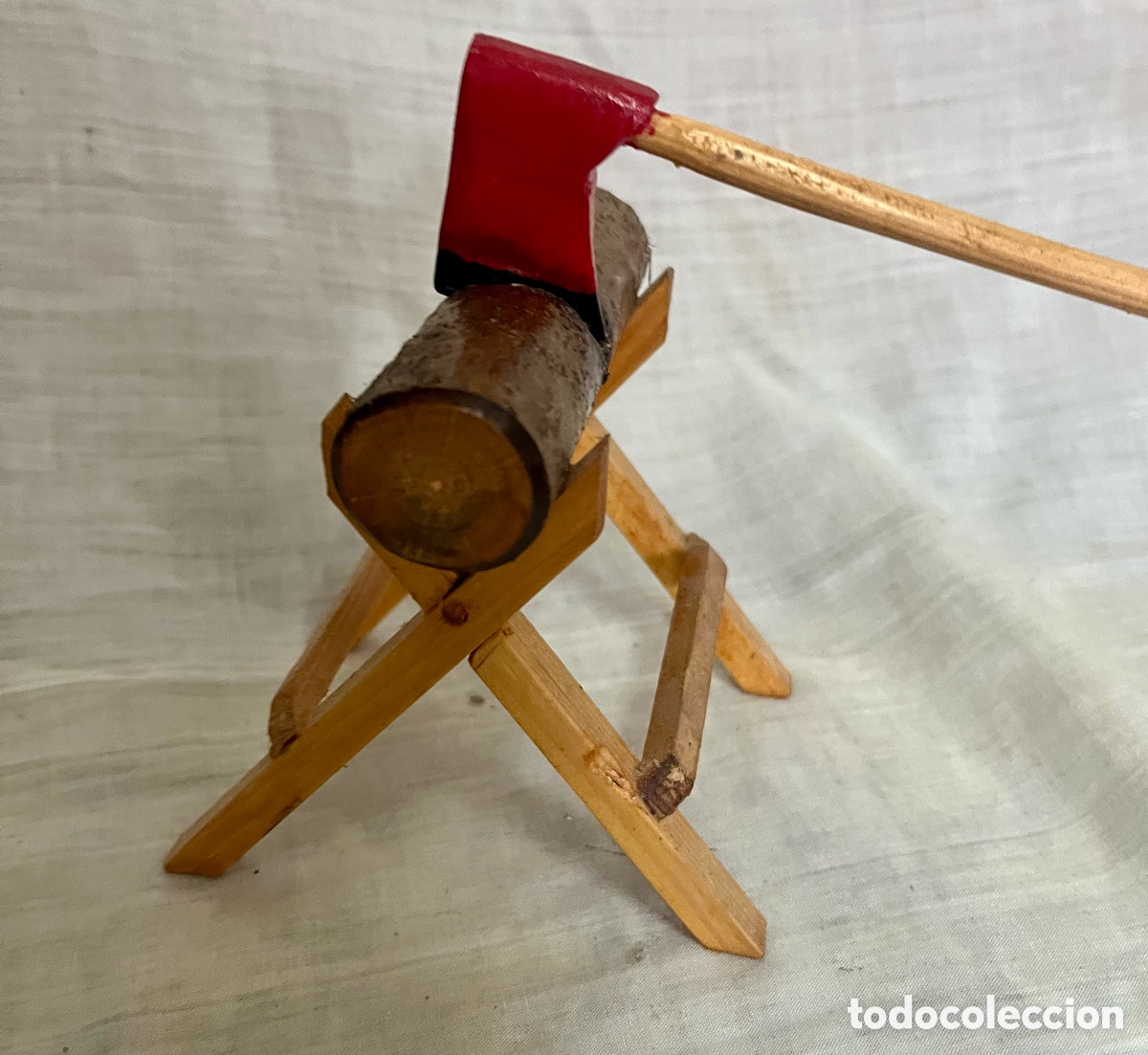 Vintage: HACHA ARTESANAL MADERA - Foto 2