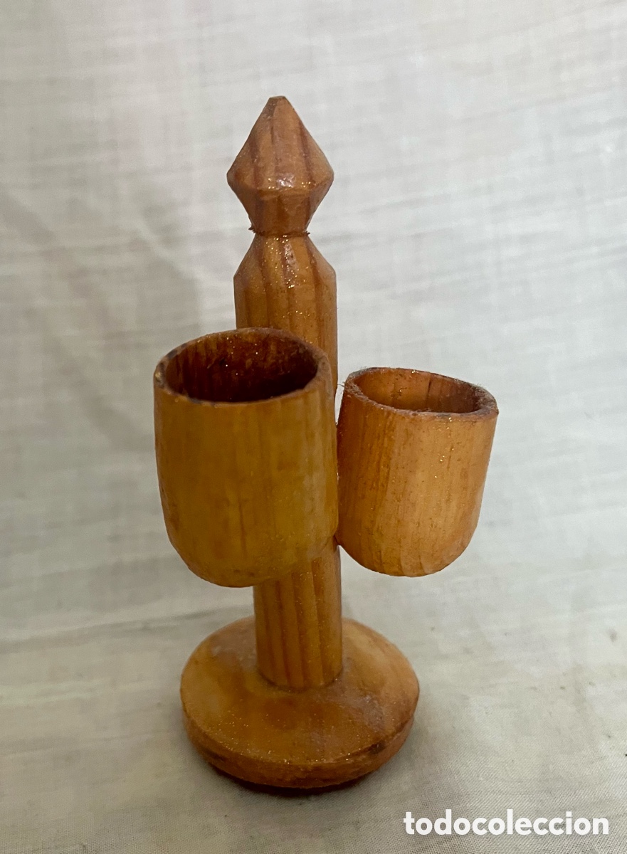 Vintage: PALILLERO ARTESANAL EN MADERA - Foto 3