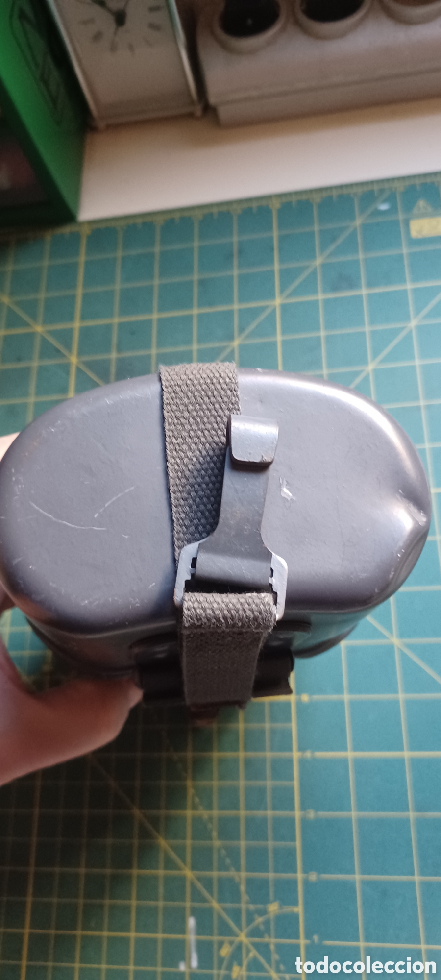 Vintage: Cantimplora alemana aluminio RDA y cazo - Foto 4