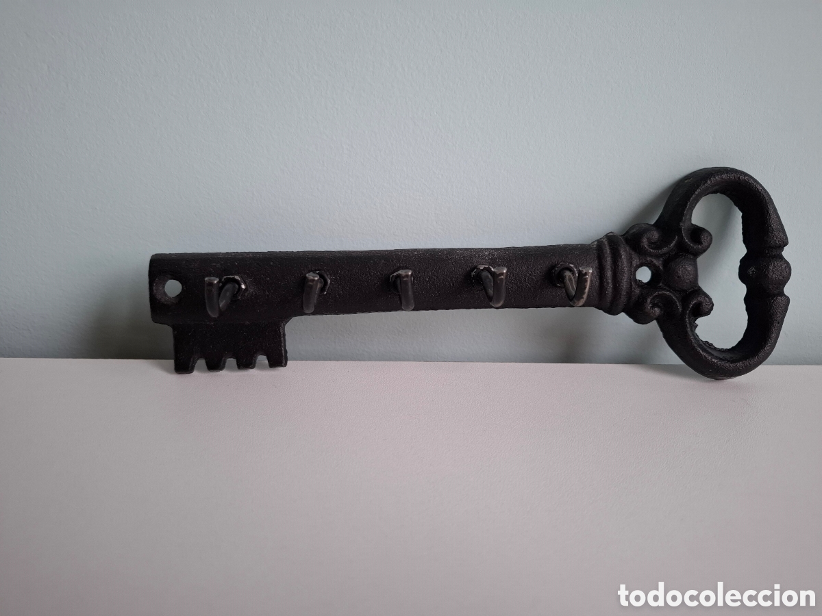 Vintage: Llavero pared en forma de llave - Foto 3